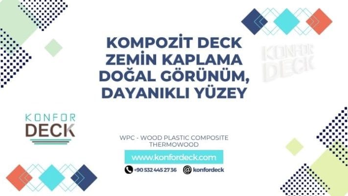 Kompozit Deck Zemin Kaplama Doğal Görünüm, Dayanıklı Yüzey