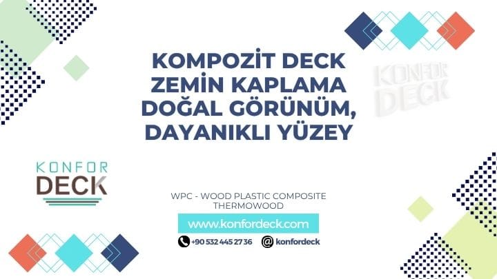 Kompozit Deck Zemin Kaplama Doğal Görünüm, Dayanıklı Yüzey