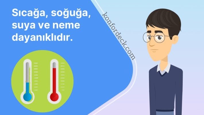 Sıcağa ve soğuğa dayanıklı kompozit deck